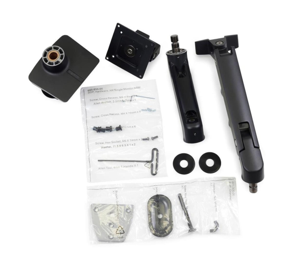 Ergotron HX Desk Monitor Arm Pivot Czarny 45-647-224 - 1188682 - zdjęcie 2